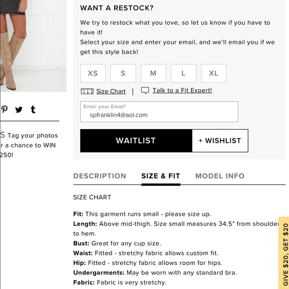 Lulu’s sweater dress. NWT - Picture 6 of 6